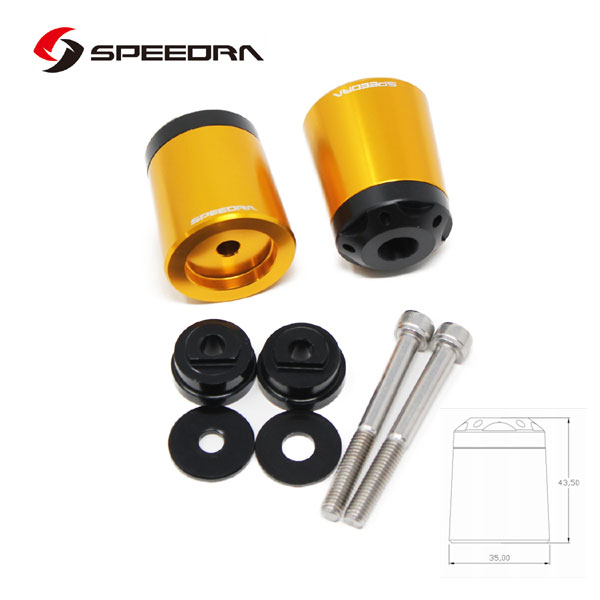 SSK SPEEDRA アルミバーエンド タイプA HONDA半月型 TYPE1(ゴールド) ABEHP01GD