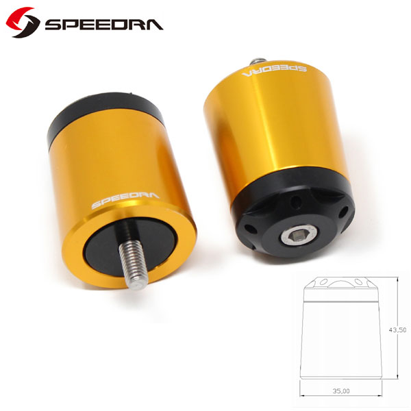 SSK SPEEDRA アルミバーエンド タイプA(ゴールド) GSX1300R隼 ABESP01GD