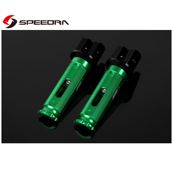 SSK SPEEDRA アルミ削り出しタンデムステップ レーシングタイプ パッセンジャー用(ブラック/グリーン) HONDA AFPR212GN
