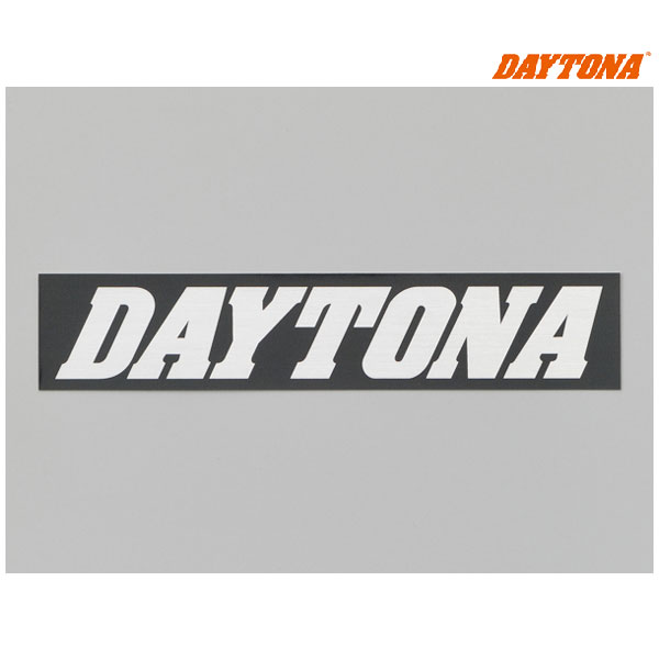 【5月16日出荷】デイトナ DAYTONA ステッカー 角ステッカー 黒/銀(文字) 21276