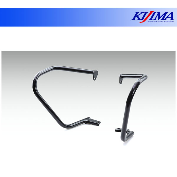 【11月18日出荷】キジマ エンジンガード ブラック グロム(2021〜) 405-241