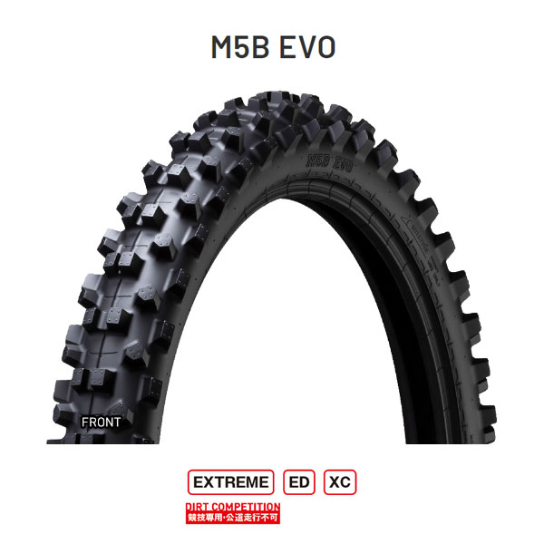 IRC M5B EVO フロント 80/100-21　51M WT IRC321699