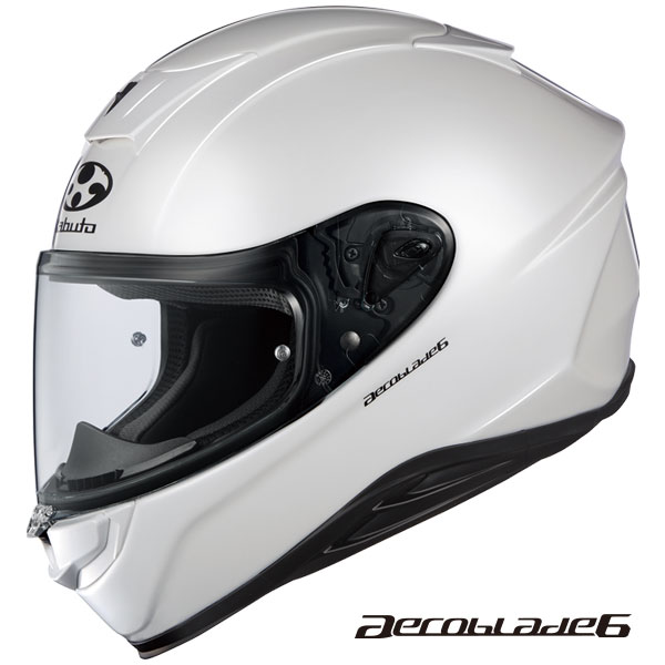 【5月21日出荷】OGKカブト フルフェイスヘルメット AEROBLADE 6(エアロブレード6) パールホワイト S(55-56cm) OGK4966094609016