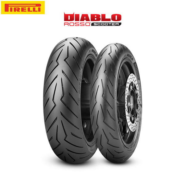 【5月21日出荷】PIRELLI ピレリ 2768800 DIABLO ROSSO SCOOTER フロント 120/70 - 15 M/C 56S TL PI8019227276886