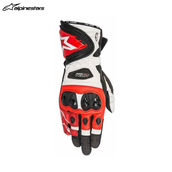 【5月17日出荷】alpinestars アルパインスターズ SUPERTECH グローブ 123 BLACK WHITE RED[2XLサイズ] ALP8051194988539