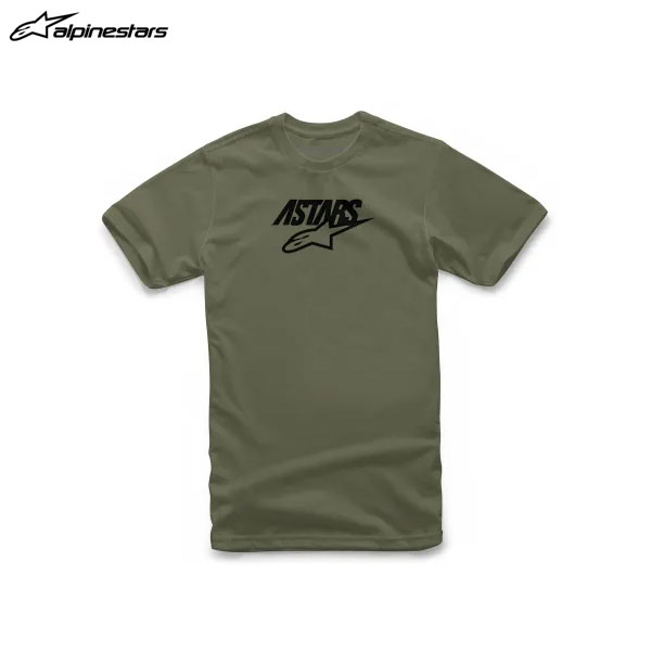 alpinestars アルパインスターズ Tシャツ MIXIT TEE 6910 MILITARY BLACK[Lサイズ] ALP8059175392085