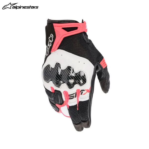 【5月21日出荷】alpinestars アルパインスターズ レディース STELLA SMX-R グローブ ASIA 1832 BK WH DIVA PINK[Lサイズ] ALP8059347006987