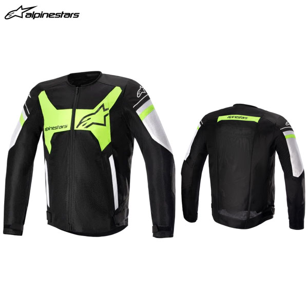 alpinestars アルパインスターズ T-GP X SUPERAIR ジャケット ASIA 1263 BLACK WHITE GREEN FLUO[2XLサイズ] ALP8059347163611