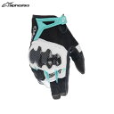 alpinestars アルパインスターズ レディース STELLA SMX-R グローブ ASIA 1270 BLACK WHITE TEAL[Lサイズ] ALP8059347169330