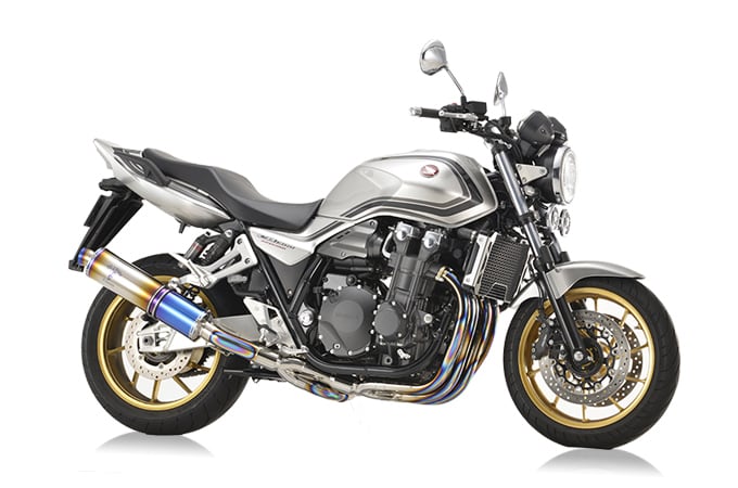 【6月20日出荷】アールズギア(R's Gear) CB1300SF/SB('21〜)【8BL】 ワイバンクラシックR シングル Sタイプ チタンドラッグブルー[MH48-S1CD] MH48-S1CD