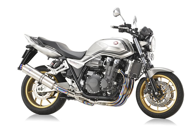 【6月20日出荷】アールズギア(R's Gear) CB1300SF/SB('21〜)【8BL】 ワイバンクラシックR シングル Sタイプ チタンポリッシュ[MH48-S1CT] MH48-S1CT