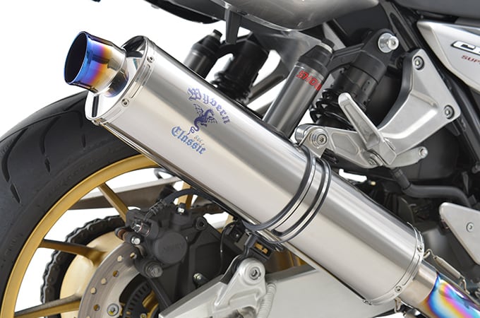 【6月20日出荷】アールズギア(R's Gear) CB1300SF/SB('21〜)【8BL】 ワイバンクラシックR シングル UPタイプ チタンポリッシュ[MH48-U1CT] MH48-U1CT