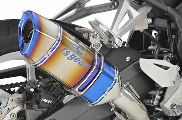 【6月19日出荷】アールズギア(R's Gear) CBR250RR(17-22)(23-) スリップオンマフラー GPスペック チタンドラッグブルー GH52-T3SD