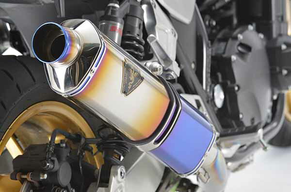 【6月20日出荷】アールズギア(R's Gear) CB1300SF/SB(21-)【8BL】 フルエキゾーストマフラー ワイバンR シングル Sタイプ チタンドラッグブルー WH48-S1SD