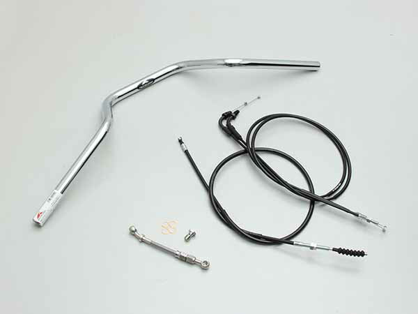 【×欠品中 納期未定】ハリケーン GB350（23 8BL-NC59） ヨーロピアン3型 ハンドルSET クロームメッキ H041-072C