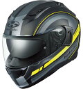 【4月29日出荷】OGK Kabuto KAMUI 3 RIDGE フラットブラックイエロー L(59-60) OGK4966094628222(2)
