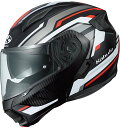 【7月29日出荷】OGK Kabuto RYUKI VESTER フラット ブラック レッドM(57-58) OGK4966094632229(2)