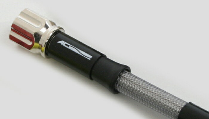 ACパフォーマンス ユニバーサルブレーキホース(ガイド付き) [ソケット メッキ] ホース全長 1485mm AMG1485