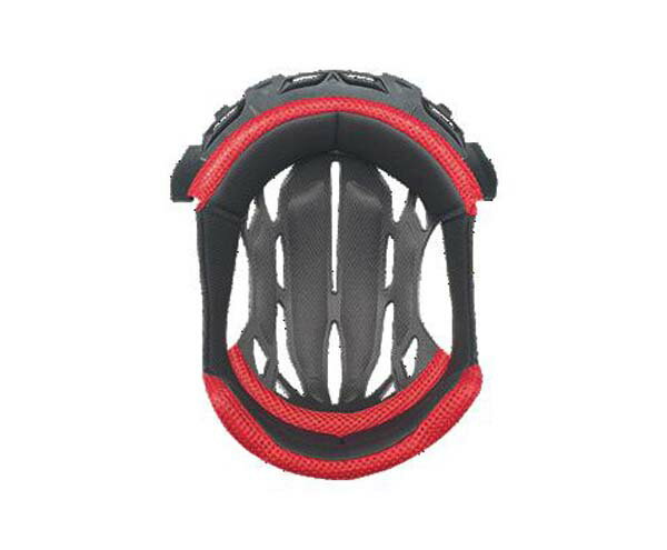 OGK Kabuto RT-33インナーパッドNARROW ダークグレー/レッド L OGK4966094541569