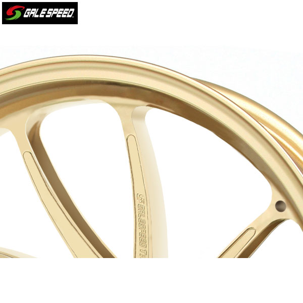 GALE SPEED (ゲイルスピード) MT-07 ABS/XSR700 ABS アルミ鍛造ホイール [TYPE-SB1] フロント 350-17 ゴールド ガラスコーティング仕様 29235032Q