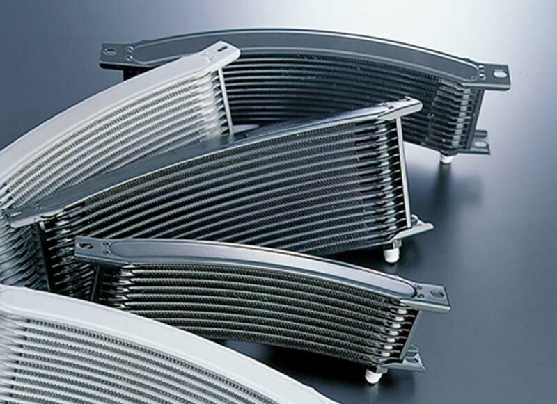 ACTIVE(アクティブ) オイルクーラーコア ラウンド ブラック♯8 9インチ13段 AC14009138B