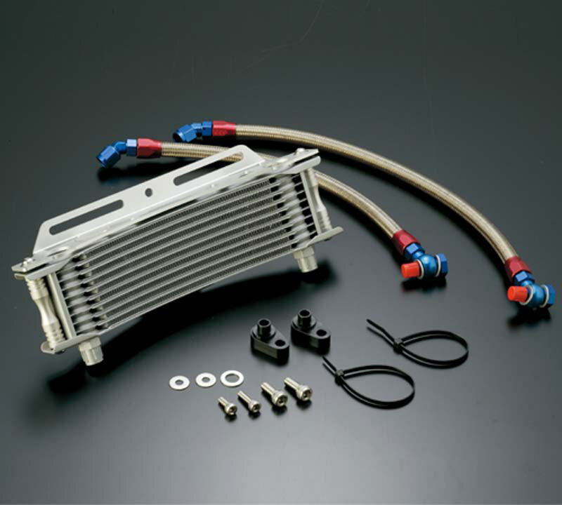 【1月10日入荷予定 受付中】ACTIVE(アクティブ) CB750 HONDA ホンダ オイルクーラーキット ラウンド シルバー #6 AC14032310