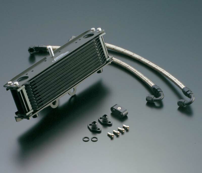 ACTIVE(アクティブ) XJR400 XJR400R YAMAHA ヤマハ オイルクーラーキット ストレート ブラック #6 AC14053613B