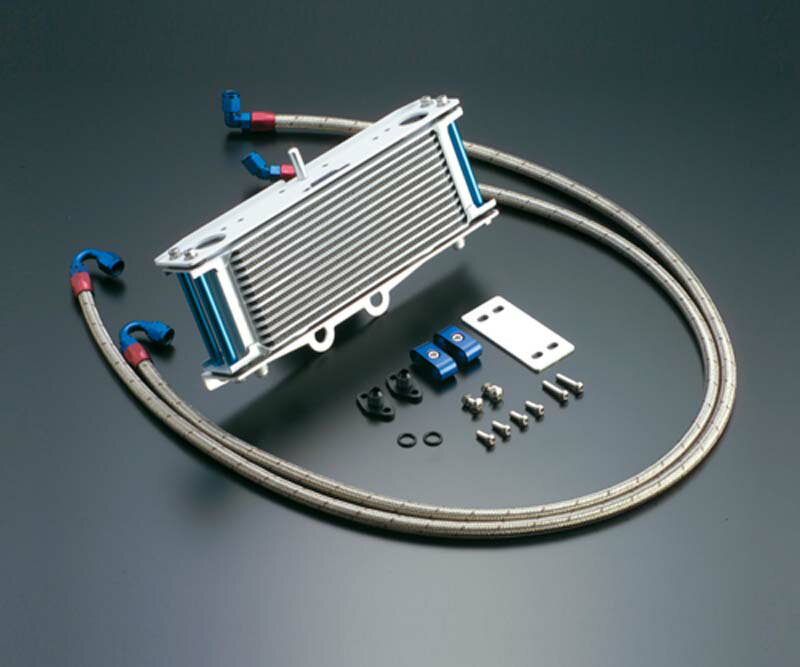 ACTIVE(アクティブ) XJR400 XJR400R ヤマハ オイルクーラーキット(サイド廻し)ストレート シルバー ♯6 サーモ対応 AC14063613C