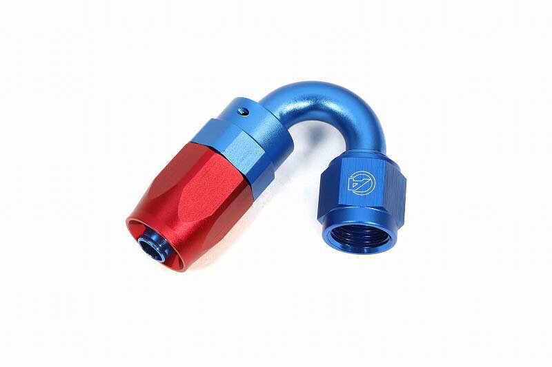 【在庫あり】ACTIVE(アクティブ) ＃6 150°ベントチューブフィッティング (ブルー/レッド) AC4006150
