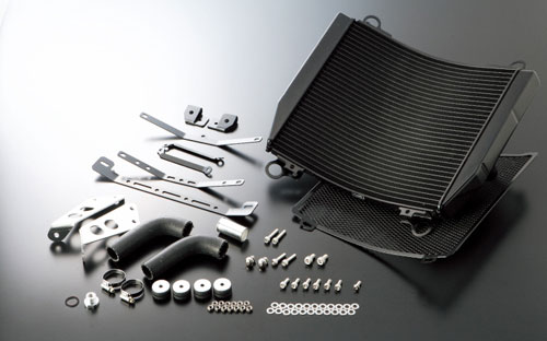 ACTIVE(アクティブ) GPZ750R GPZ900R KAWASAKI カワサキ ビッグラジエーターキット [TYPE-3] ブラック 5057023B