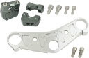 シフトアップ エイプ50 エイプ100 ホンダ ビレットトップブリッジクランプSET (アルミ削り出し/ガンメタ) 201580-09