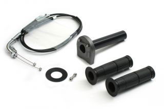 ACTIVE(アクティブ) Z1000(2010〜2013) KAWASAKI カワサキ スロットルキット TYPE-3 ガンメタ 巻取φ28 [メッキ金具] 1067508