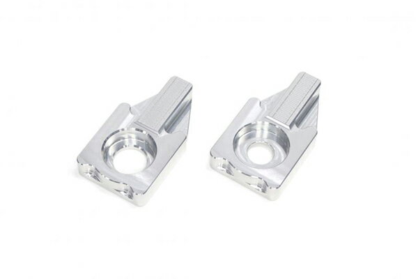 【在庫あり】ACTIVE(アクティブ) ZRX1200ダエグ ZRX1200R ZRX1200S KAWASAKI カワサキ プレスフォーミングスイングアーム用チェーンアジャスター[シルバー] 15500021