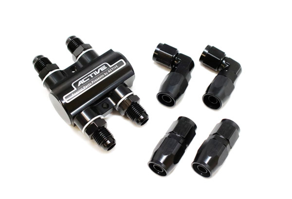 ACTIVE(アクティブ) サーモスタットキット #6 ブラック (ストレートフィッティング×2 / 90度フィッティング×2) AC1342516