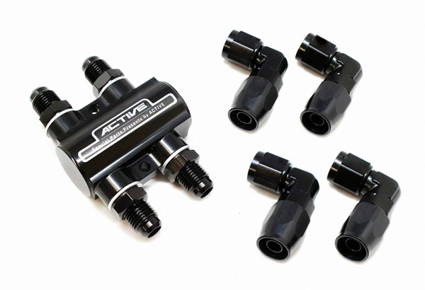 ACTIVE(アクティブ) サーモスタットキット #6 ブラック (90度フィッティング×4) AC1343516