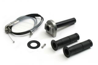 【12月1日入荷予定 受付中】ACTIVE(アクティブ) グロム GROM HONDA ホンダ スロットルキット TYPE-1 ガンメタ 巻取φ40 [ステン金具] 1071039SU