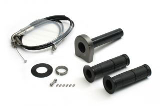 【在庫あり】ACTIVE(アクティブ) グロム GROM HONDA ホンダ スロットルキット TYPE-2 ガンメタ 巻取φ28 [ステン金具] 1074027SU