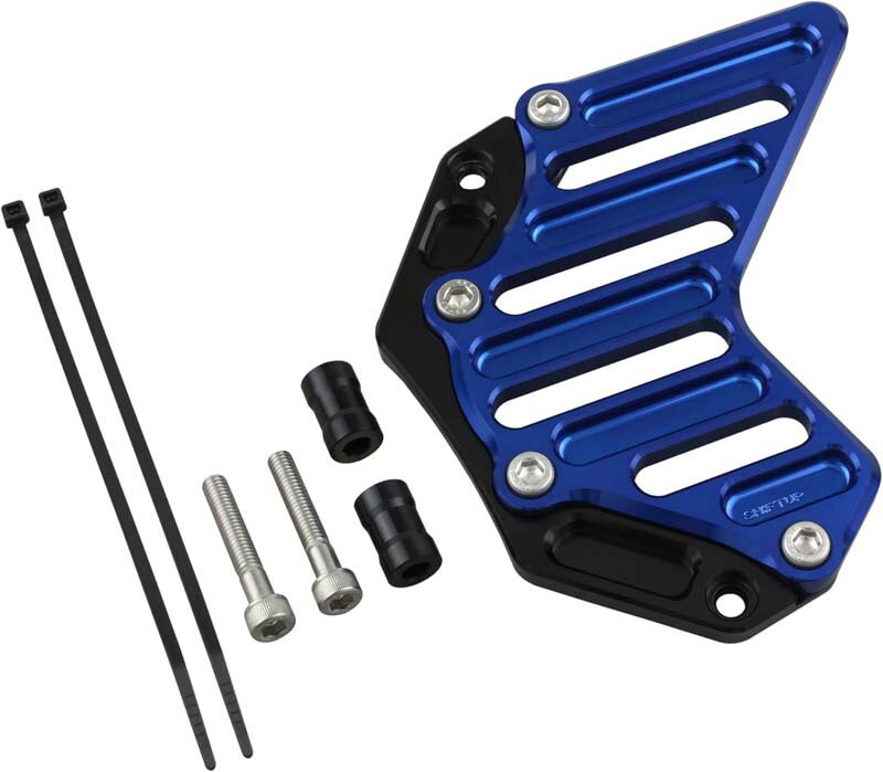 シフトアップ モンキー125 CT125 GROM ビレットスプロケットカバー ブラック/ブルー 290201-61