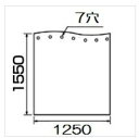 パナソニック Panasonic バスカーテン 幅1250×高さ1550（7穴） KPY014XAA