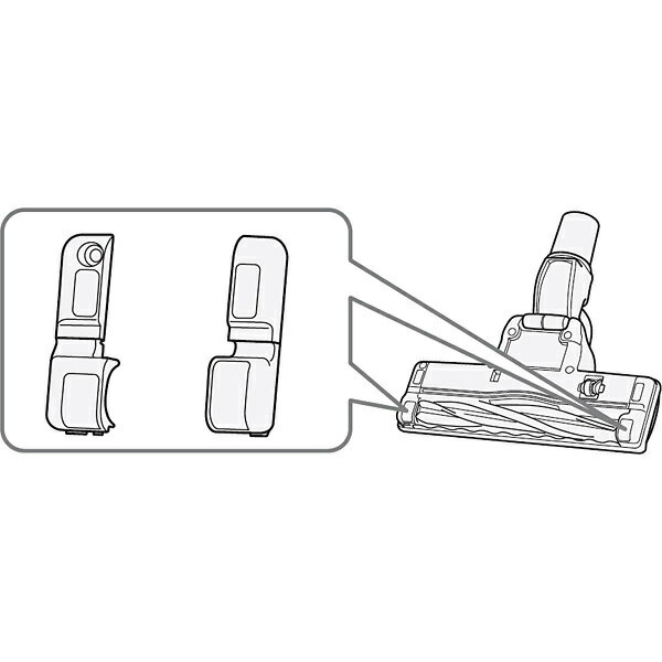 日立 HITACHI 掃除機用ブラシホルダー ジクウケカバーLRセット CV-SK9-014◆