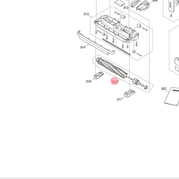 三菱 MITSUBISHI 掃除機 ヘッド 回転ブラシ M11E40490M