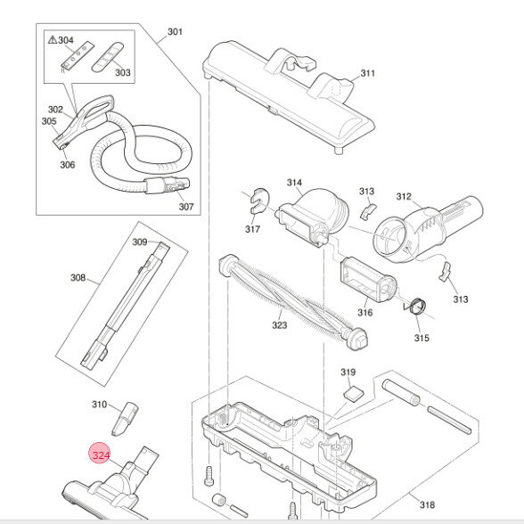 三菱 MITSUBISHI 掃除機 タービンブラシ 床ノズル ヘッド M11E48490