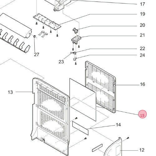 三菱 MITSUBISHI 除湿機 空気清浄フィルター MJPR-10AXFT M485C5822