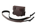 パナソニック Panasonic デジタルカメラ用本革ケース（ブラウン） DMW-CLX100-T