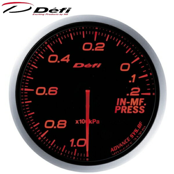 ●メーカー：Defi（日本精機）●シリーズ：Defi-Link Meter ADVANCE BF●商品名：インテークマニホールドプレッシャー計●サイズ：60φ●照明色：アンバーレッド●表示範囲：-100kPa〜+20kPa●備考1：Defi-Linkアドバンスコントロール　　　　　 ユニットが別途必要です●備考2：4枚目画像が構成部品（付属品）です●備考3：●備考4：●備考5：●品番：DF10102★画像はサンプルになります★こちらの商品は汎用品になります★取付時に必要な部品は別途ご用意下さい■こちらの商品は当社規定のSサイズ送料が掛かります