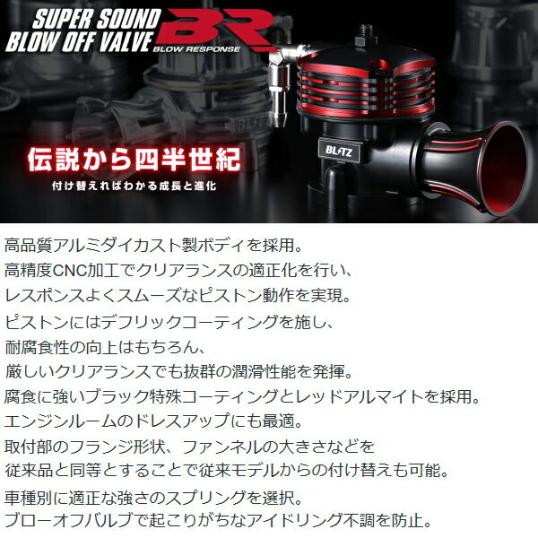 BLITZスーパーサウンドブローオフバルブBR 大気開放リリースタイプSG9フォレスターSTi EJ25ターボ 2004/2～2007/12 2