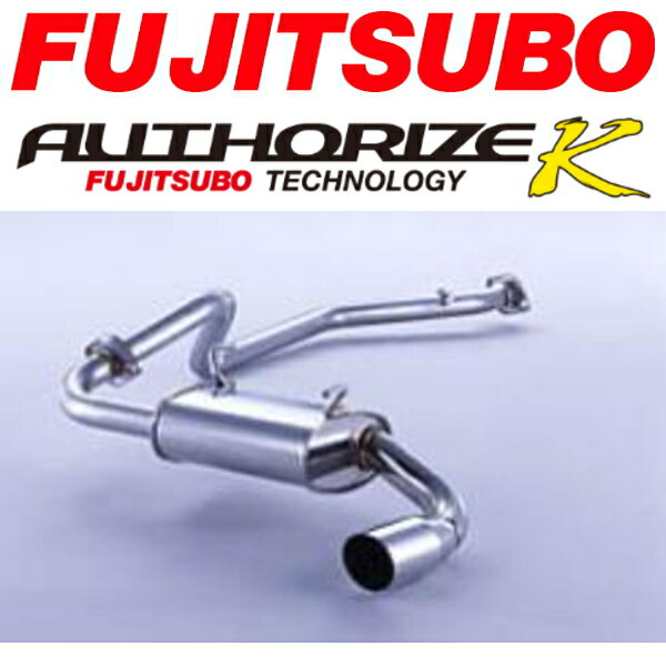 FUJITSUBOオーソライズKマフラーABA-JM23WマツダAZオフロード 出口90φスラッシュ H16/10～H26/3【代引不可・個人宅配送可】