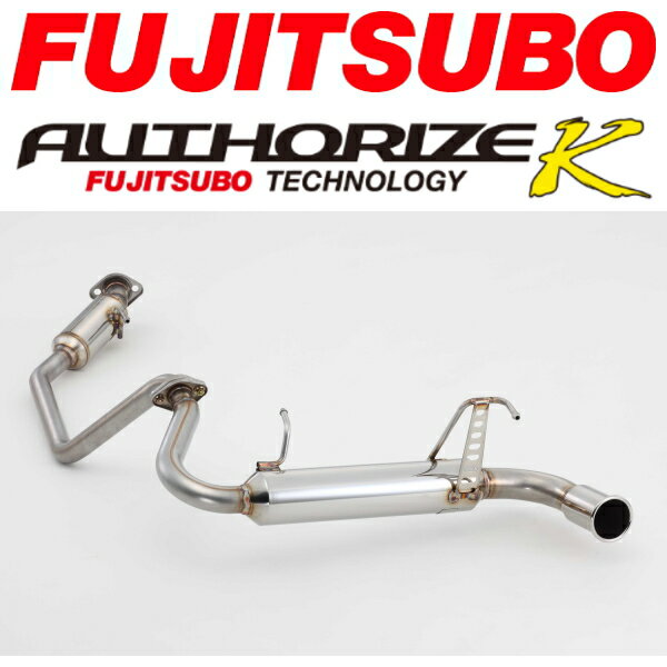 FUJITSUBOオーソライズKマフラーABA-JM23WマツダAZオフロード 出口90φラウンド H16/10～H26/3【代引不可・個人宅配送可】