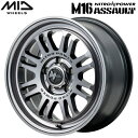 MID NITRO POWER M16 ASSAULT ホイール4本Set スティールクリア7.0J-17インチ 5穴/PCD114.3 インセット+42【送料無料・代引不可】(2)