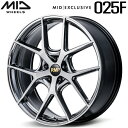 MID EXCLUSIVE 025F ホイール1本価格 ハイパーメタルコート/ブラッシュドフィニッシュ8.0J-21インチ 5穴/PCD114.3 インセット+40【代引不可】(2)